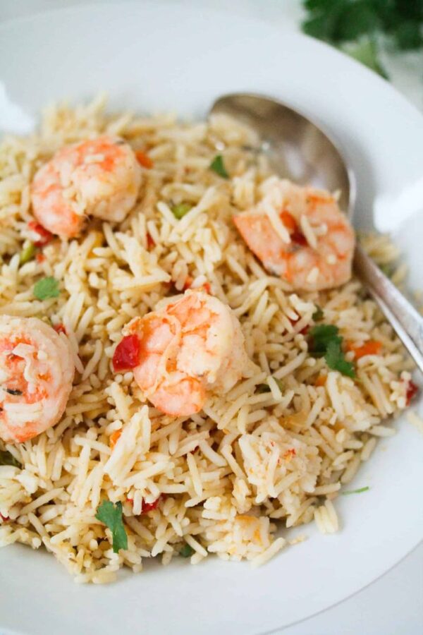 Coconut Fried Rice with Prawns